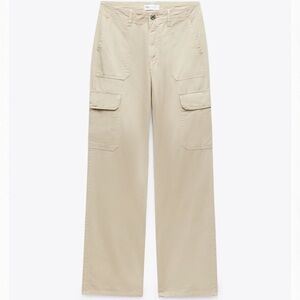 zara beige cargo pants